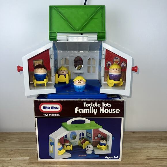Little Tikes Other - Little Tikes Toddle Tots Family House w/Original Box - Vintage 1986 USA 0680